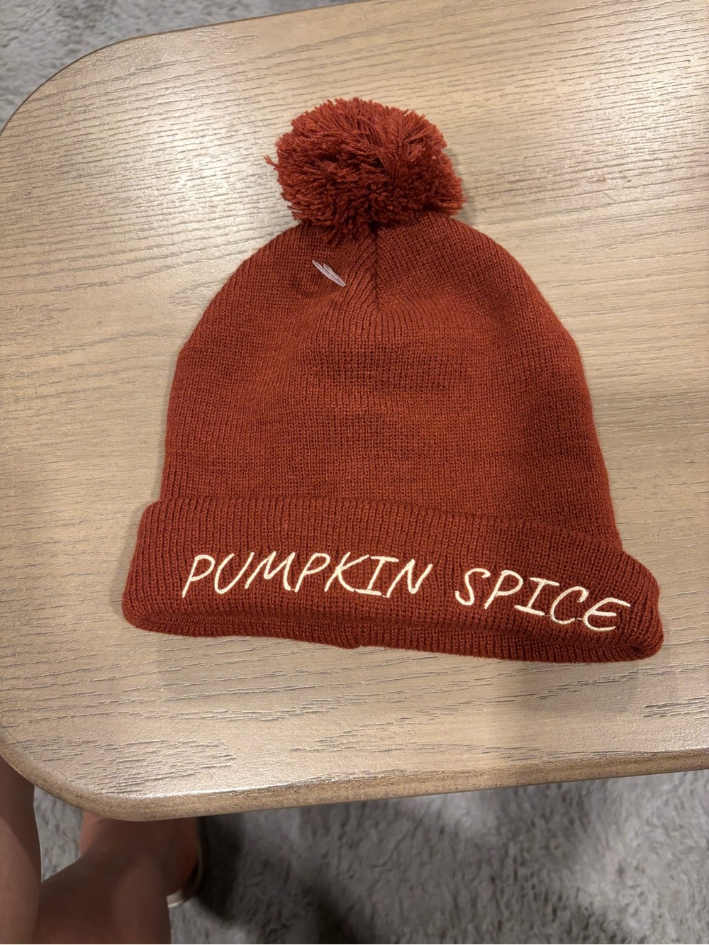 Pumpkin Spice Pom Beanie - Women Accessories